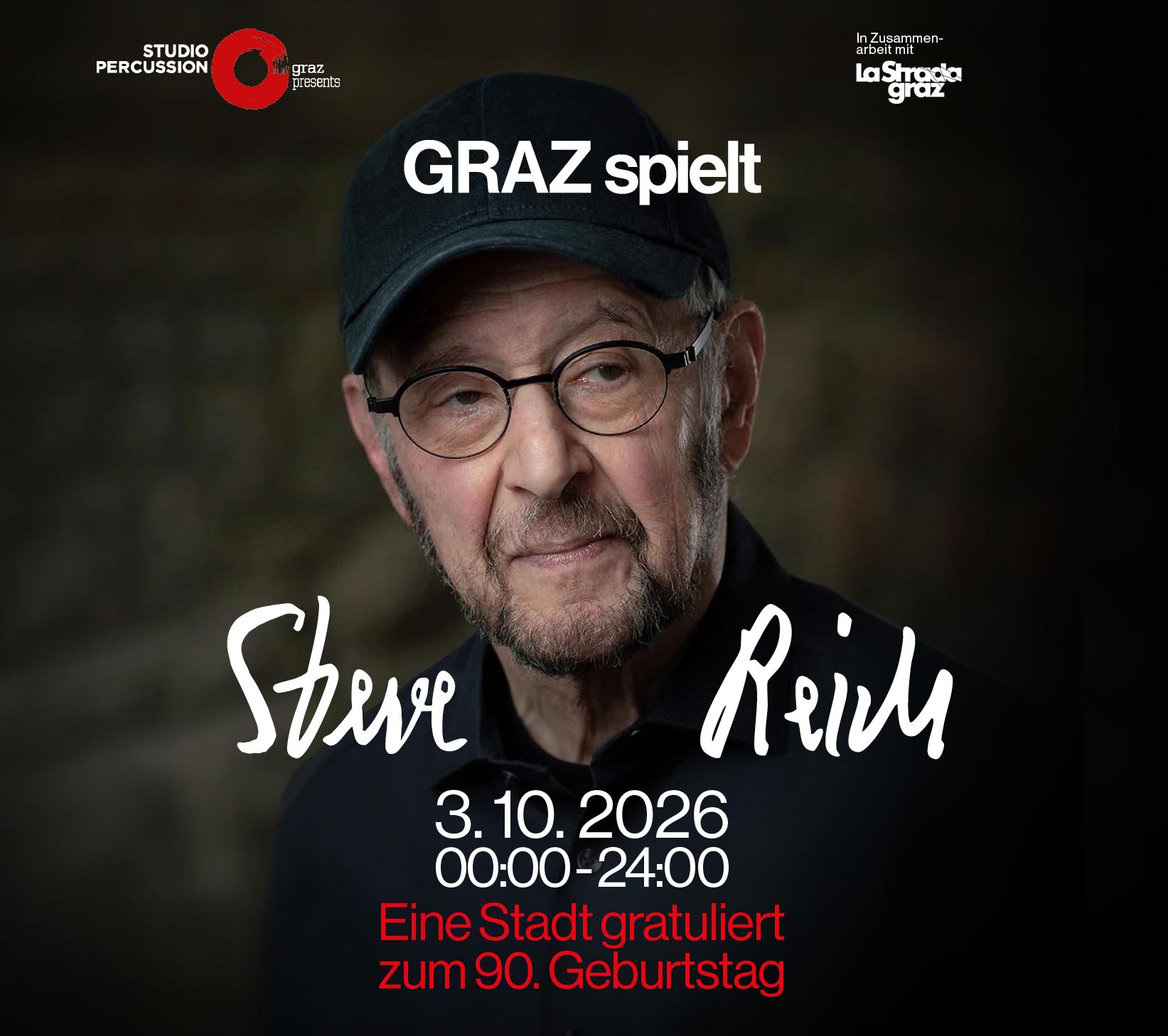 Official GRAZ spielt STEVE REICH event artwork