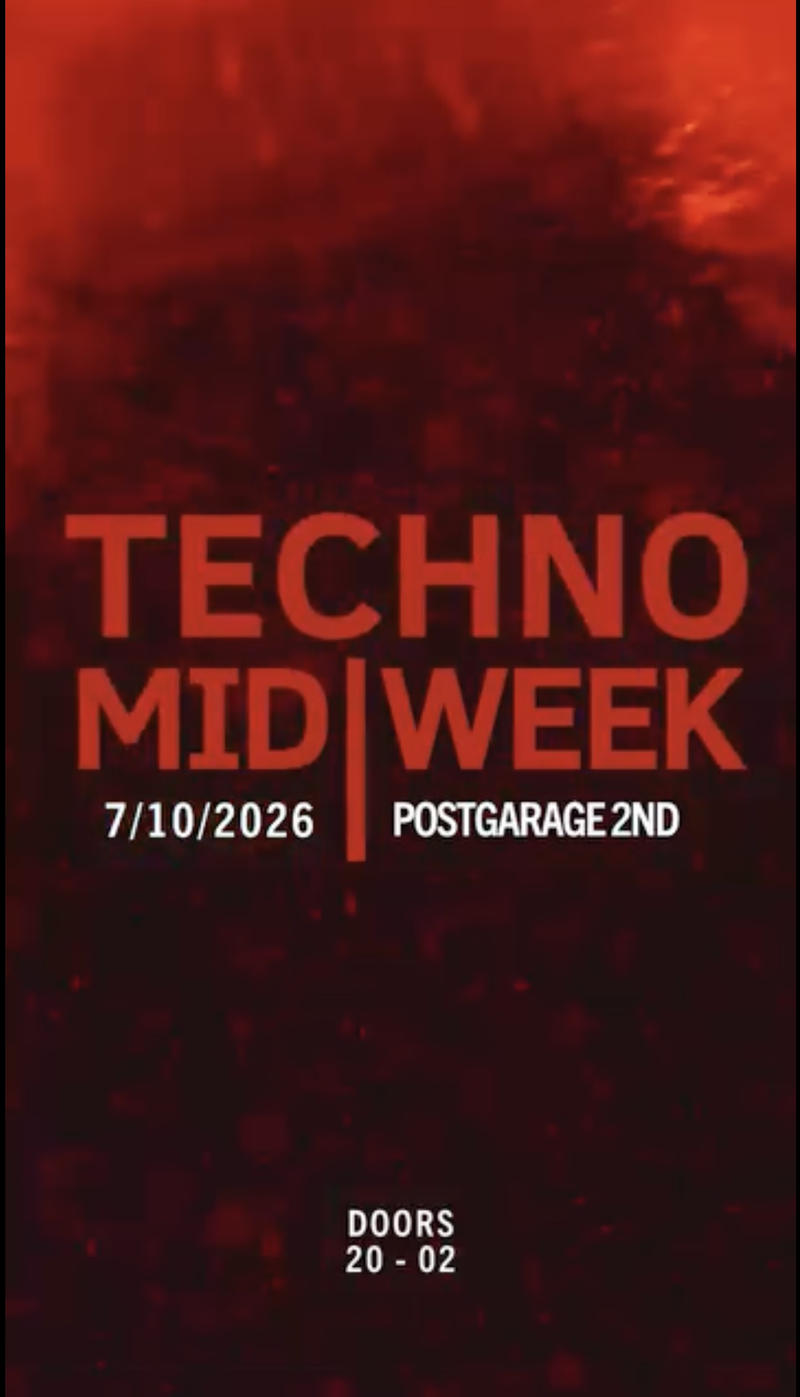 techno Midweek – lowkey wednesday rave Veranstaltungsplakat