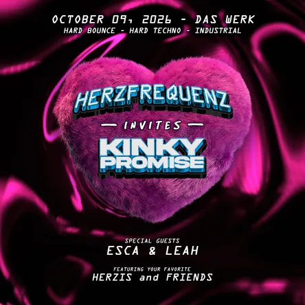 HERZFREQUENZ invites ESCA & LEAH Veranstaltungsplakat