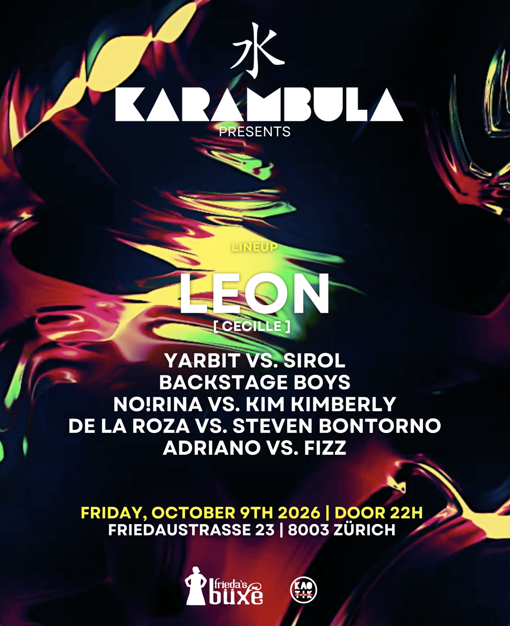 Karambula event poster