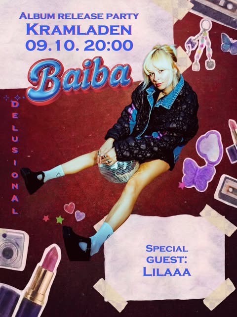 BAIBA — Delusional Album Release · Special Guest: Lilaaa event poster