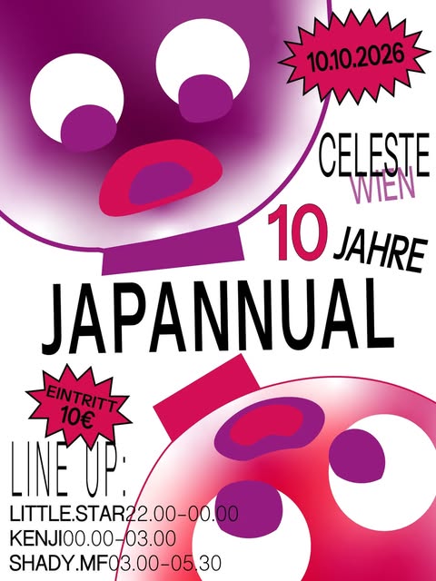 10 Jahre JAPANNUAL Veranstaltungsplakat