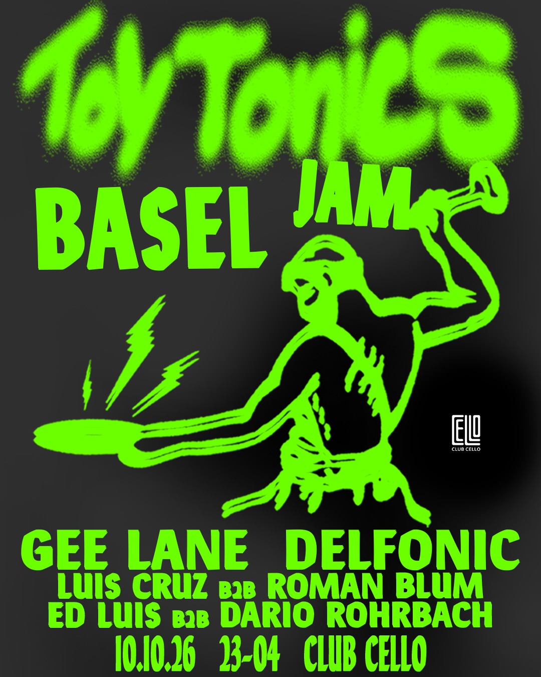 Toy Tonics Jam event poster