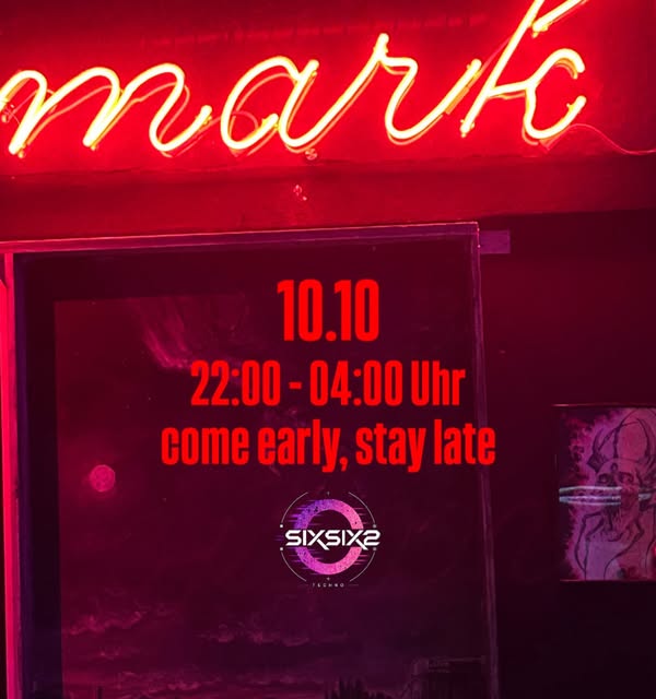 SIXSIX2 TECHNO event poster