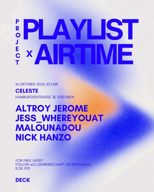 PROJECT PLAYLIST × AIRTIME event poster