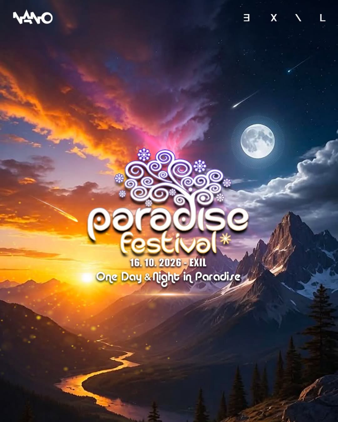 Paradise Festival — One Day & Night in Paradise event poster