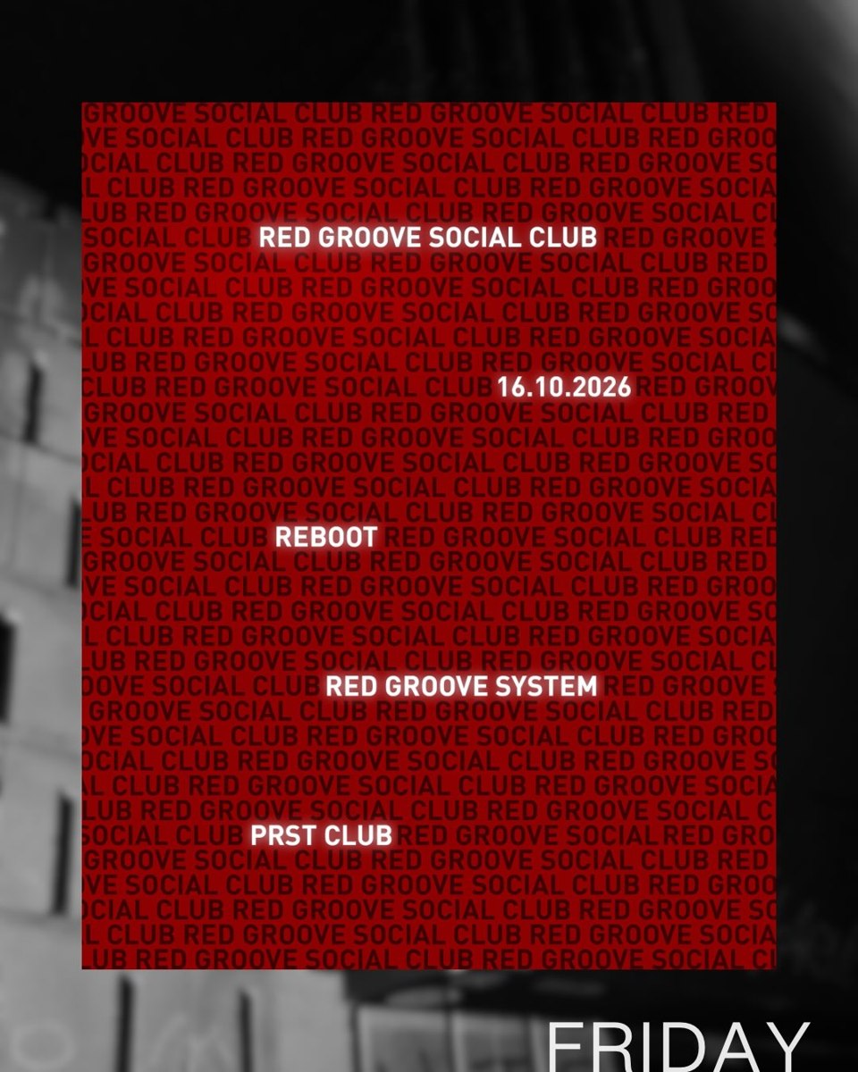 RED GROOVE Social Club w/ Reboot event poster