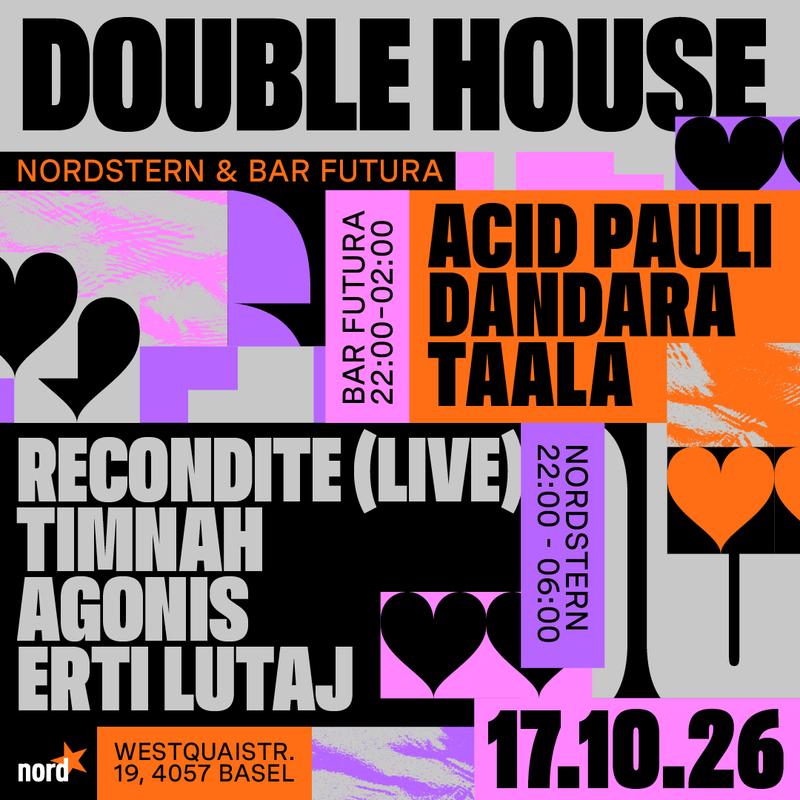 Double House w/ Acid Pauli & Recondite event poster