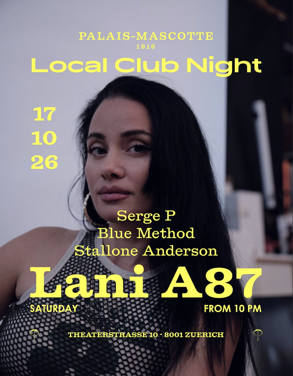 Local Club Night event poster