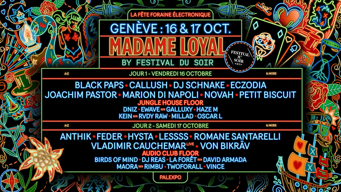 Madame Loyal Genève — Day 2 event poster