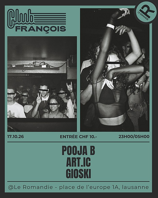 Club François event poster