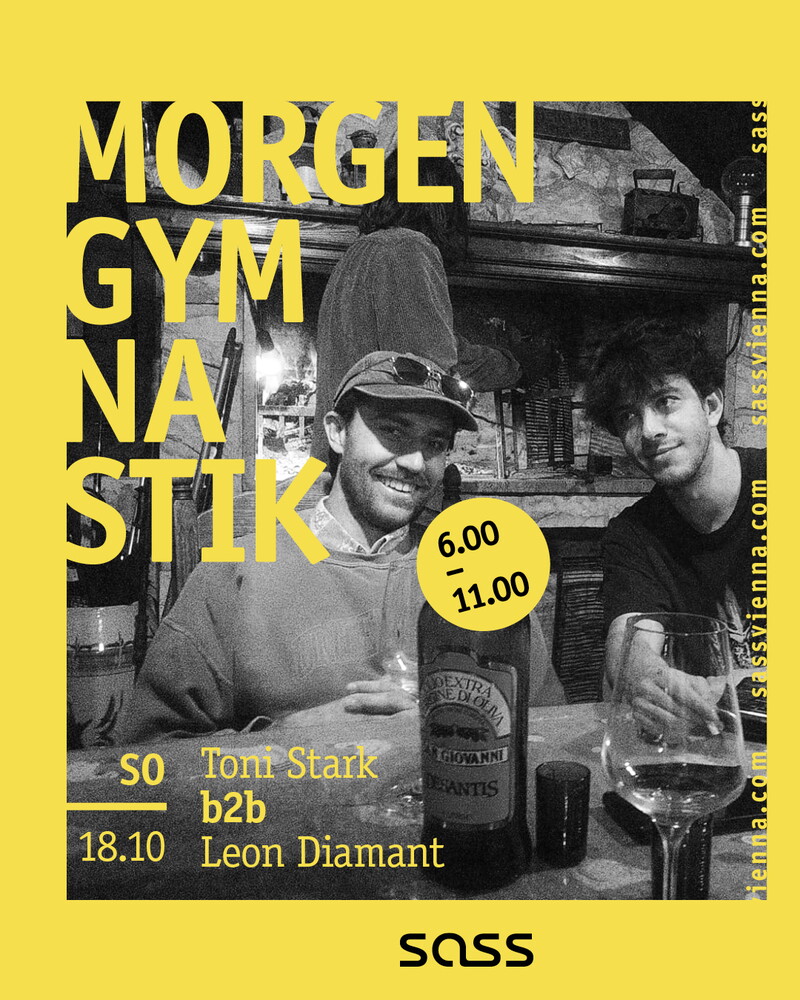 Morgengymnastik Veranstaltungsplakat
