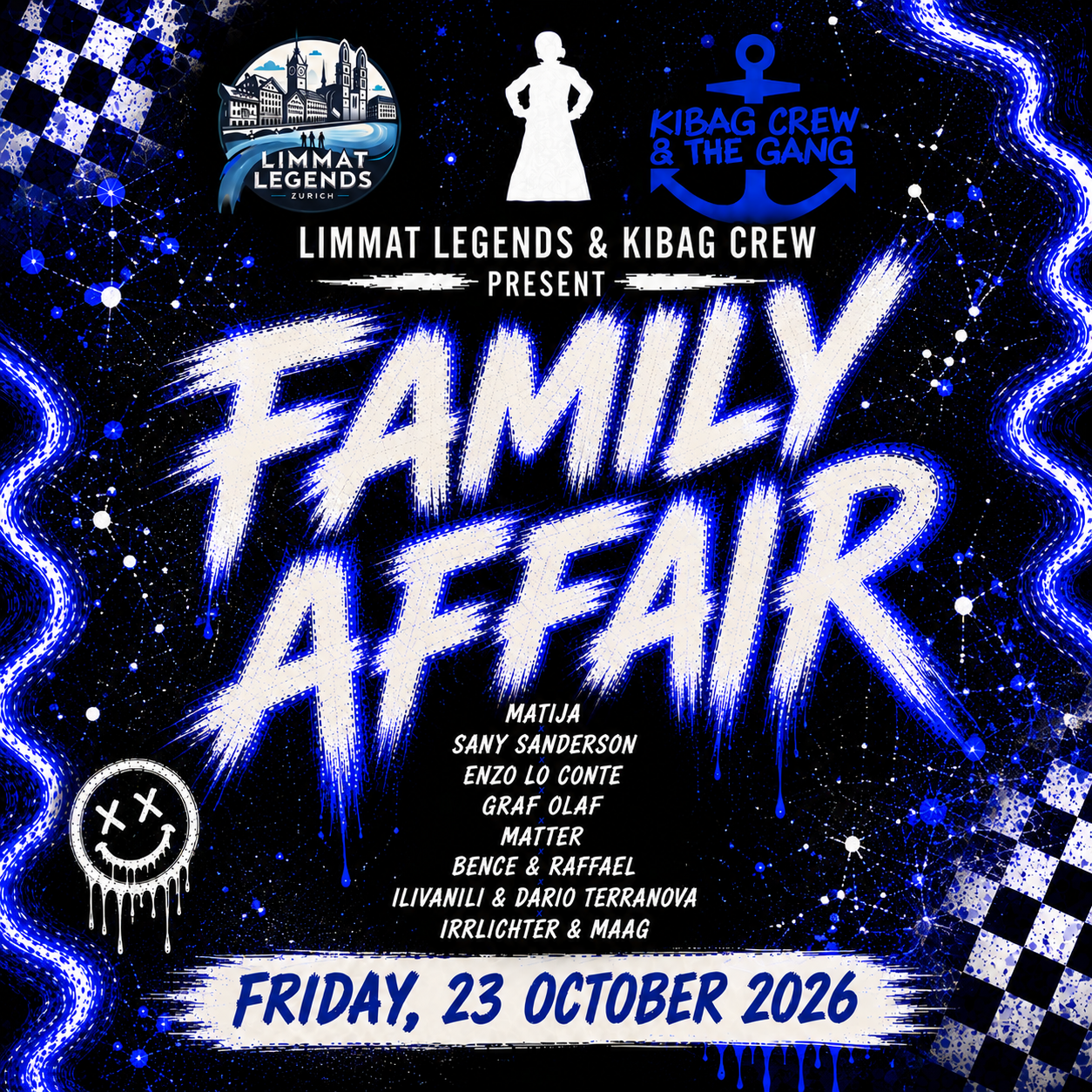 LIMMAT LEGENDS & KIBAG CREW PRESENTS FAMILY AFFAIR event poster