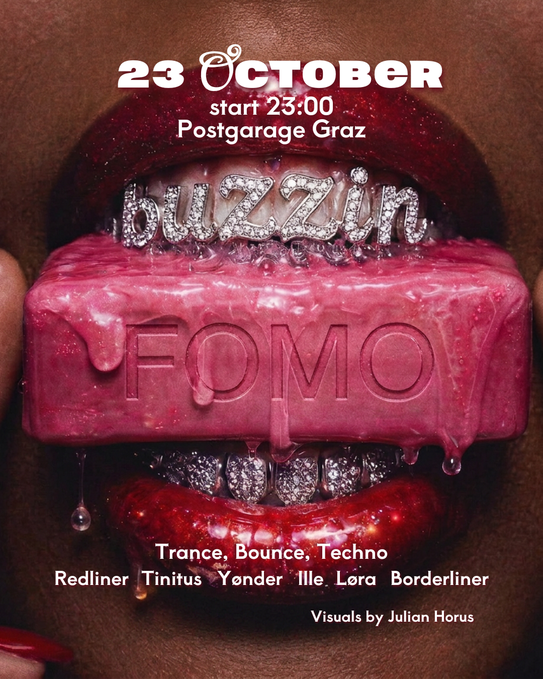 Buzz Babes: Buzzin FOMO event poster