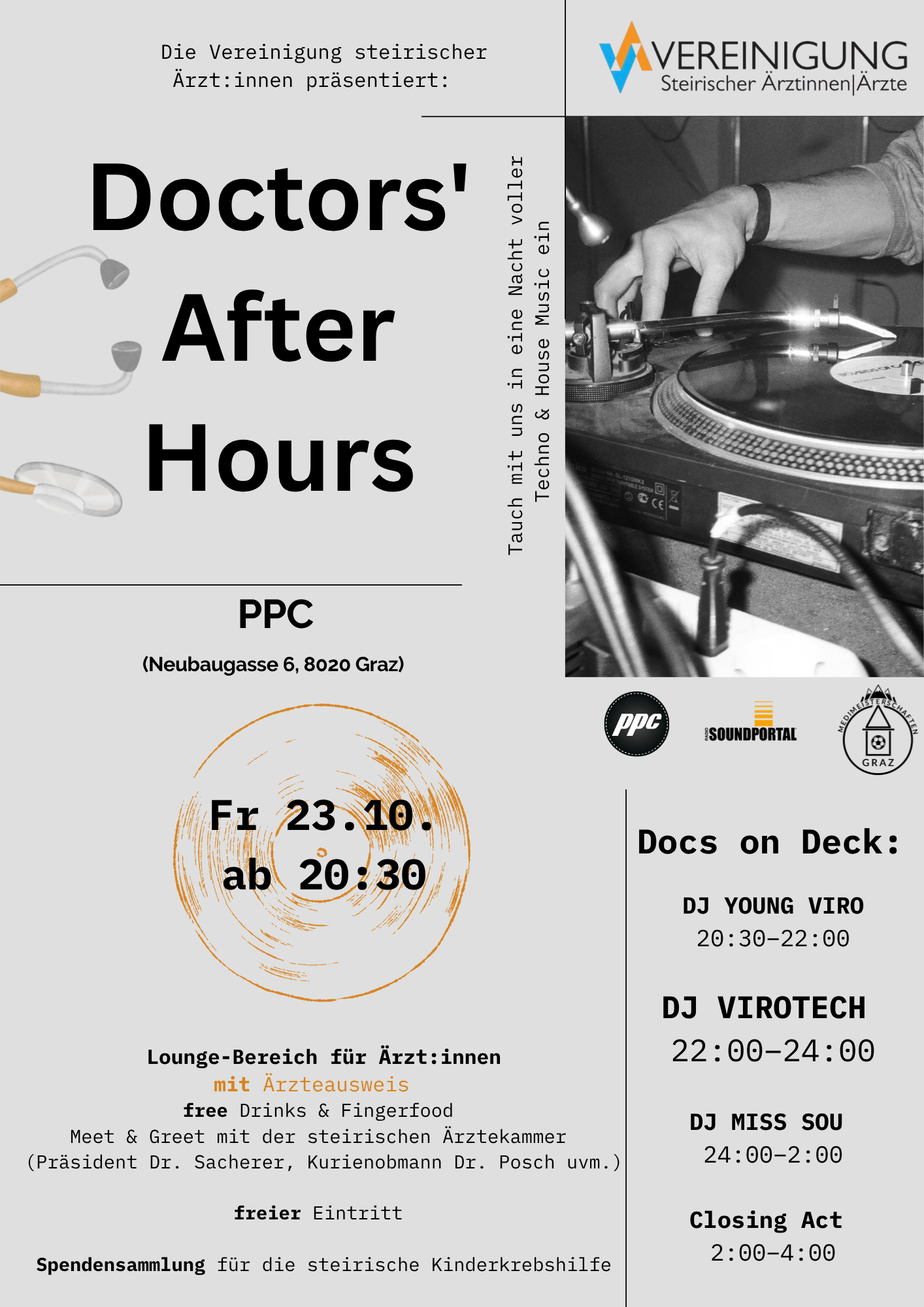 Doctors’ After Hours event poster