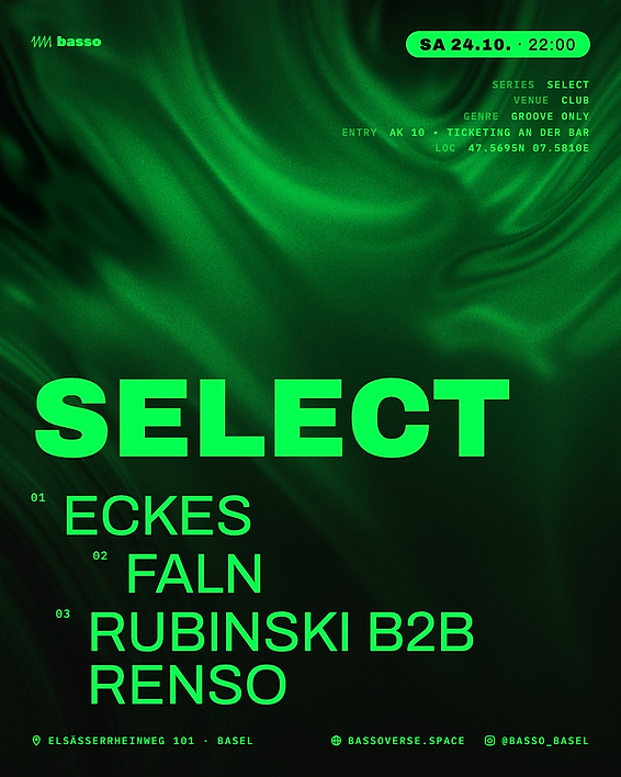 Select event poster