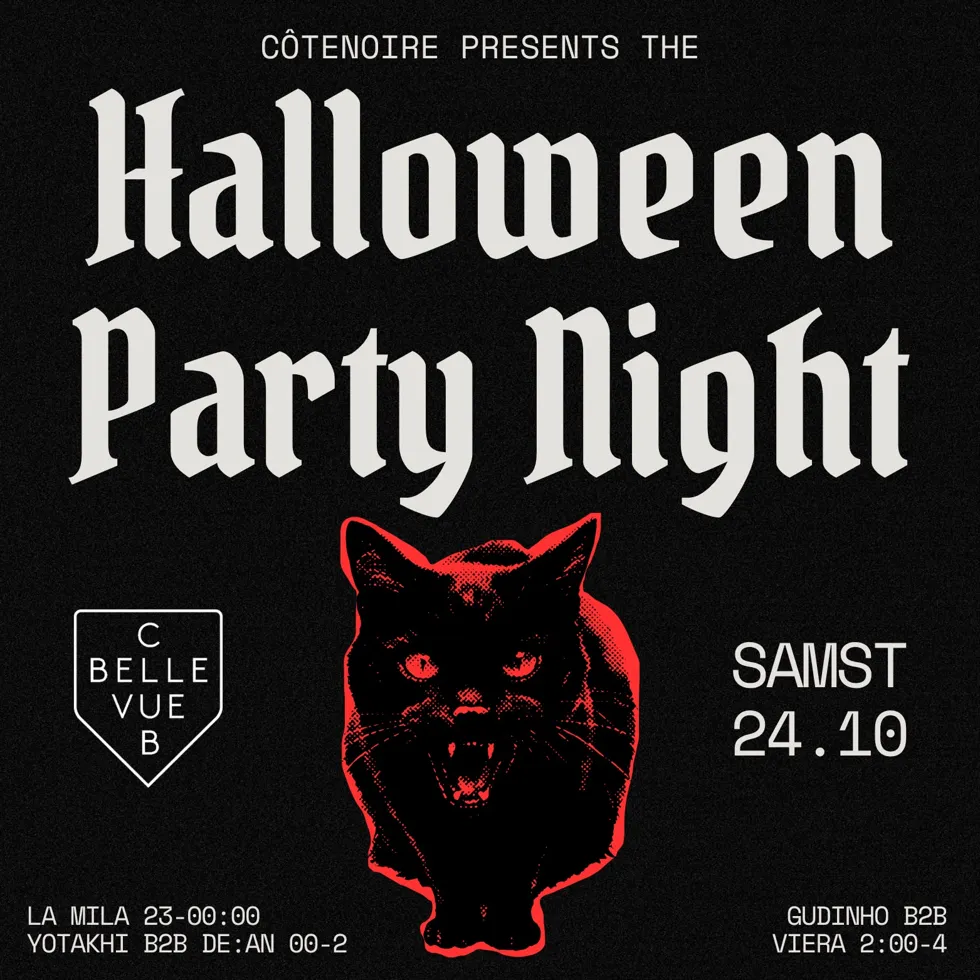 CÔTENOIRE Halloween event poster