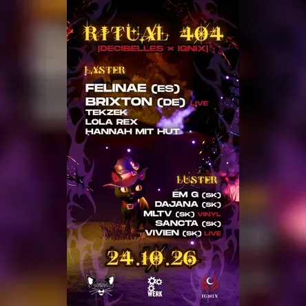 RITUAL 404 — DECIBELLES × IGNIX event poster