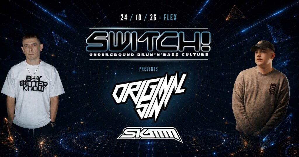 SWITCH! presents Original Sin & Skamm event poster