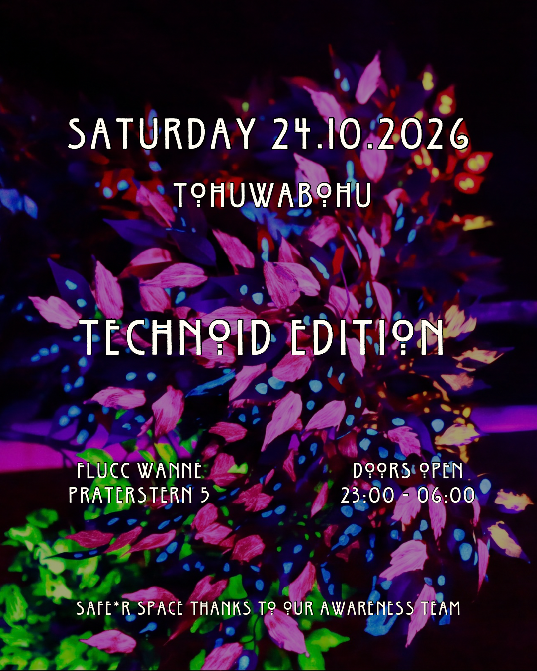 Tohuwabohu – Technoid Edition Veranstaltungsplakat