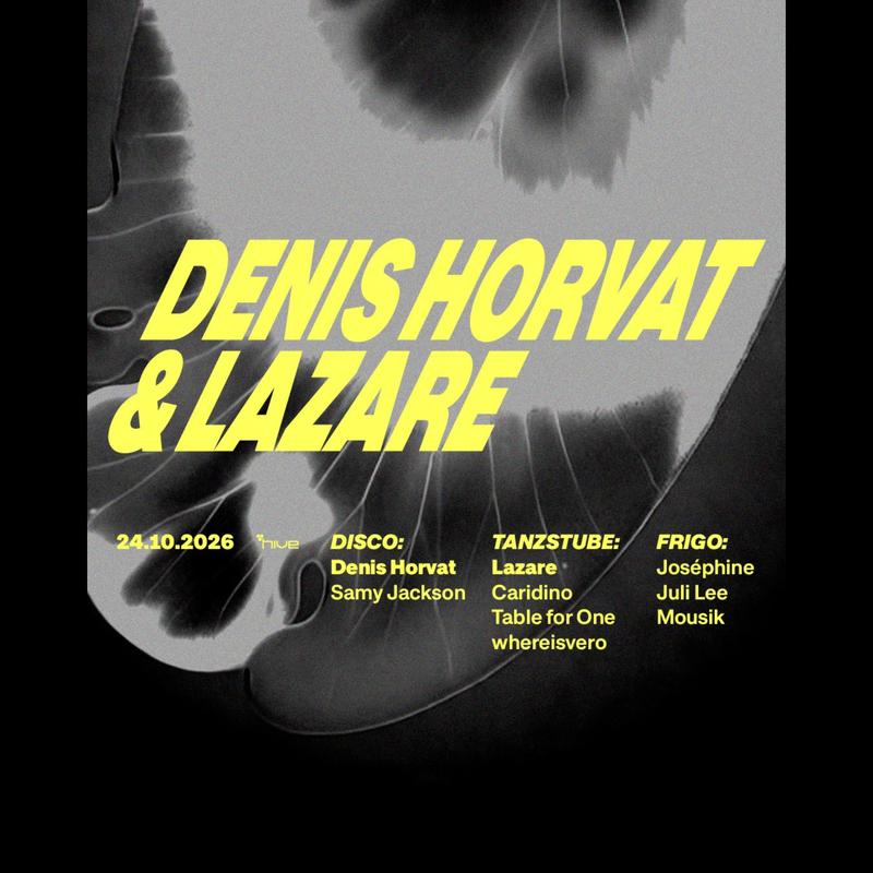 Denis Horvat x Lazare event poster