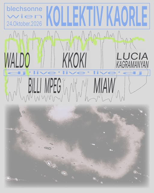 mini blechsonne — electronic live & DJ programme event poster