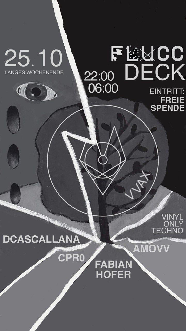 VVAX Vinyl Only Techno event poster