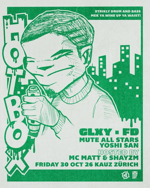 Hotbox event poster