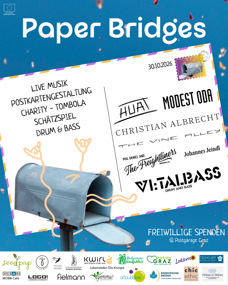 Paper Bridges Veranstaltungsplakat