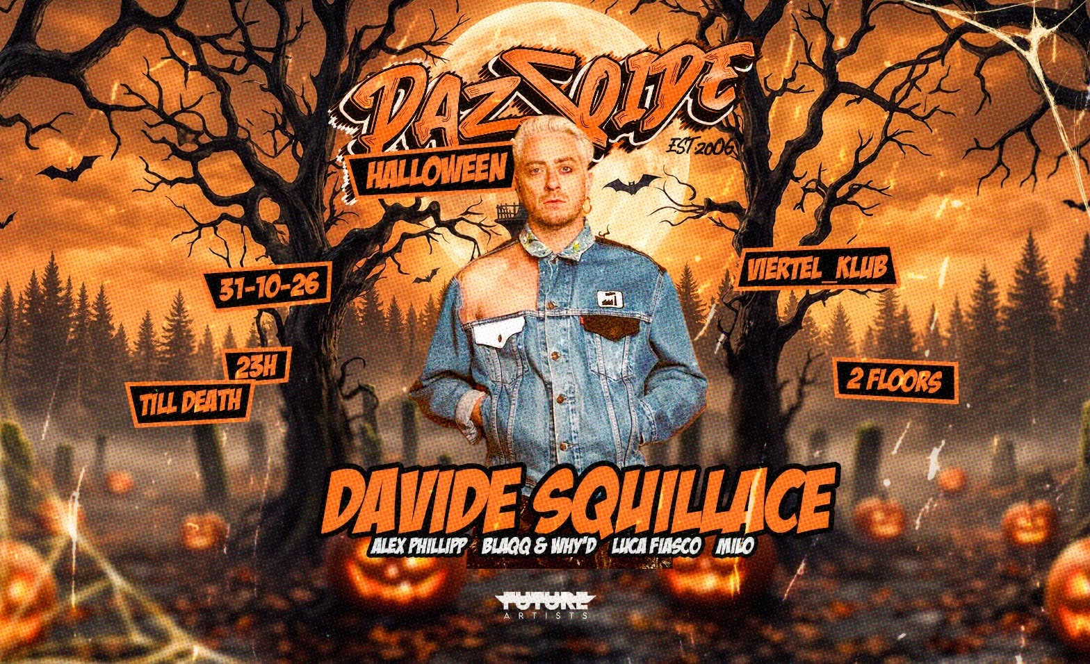 PaZzoide w/ Davide Squillace — Halloween Edition event poster