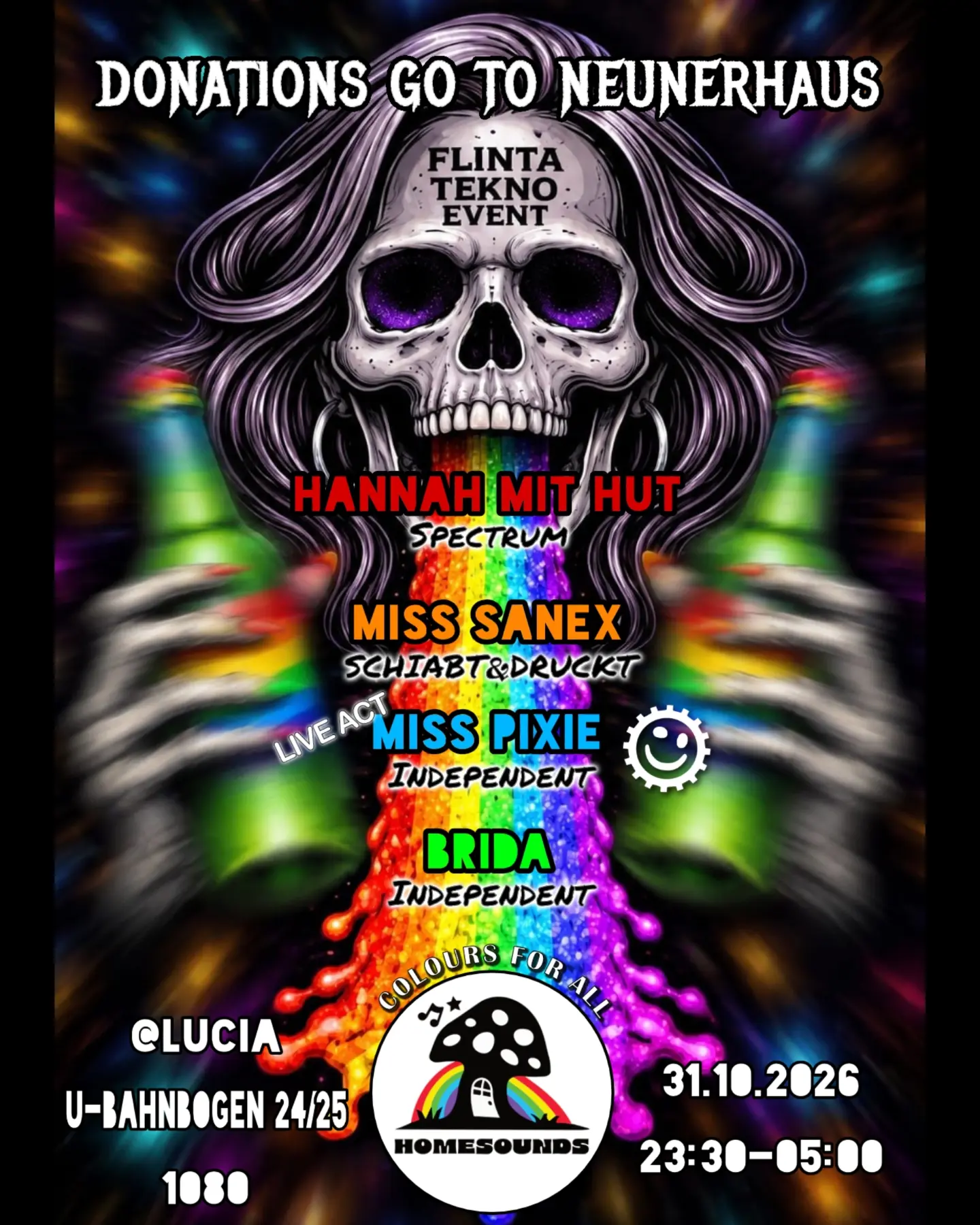 FLINTA Tekno Event event poster