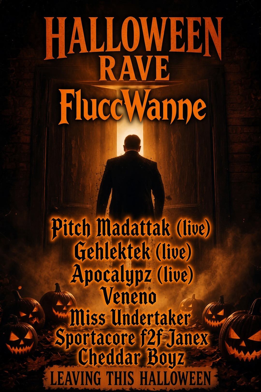 Halloween Rave Veranstaltungsplakat