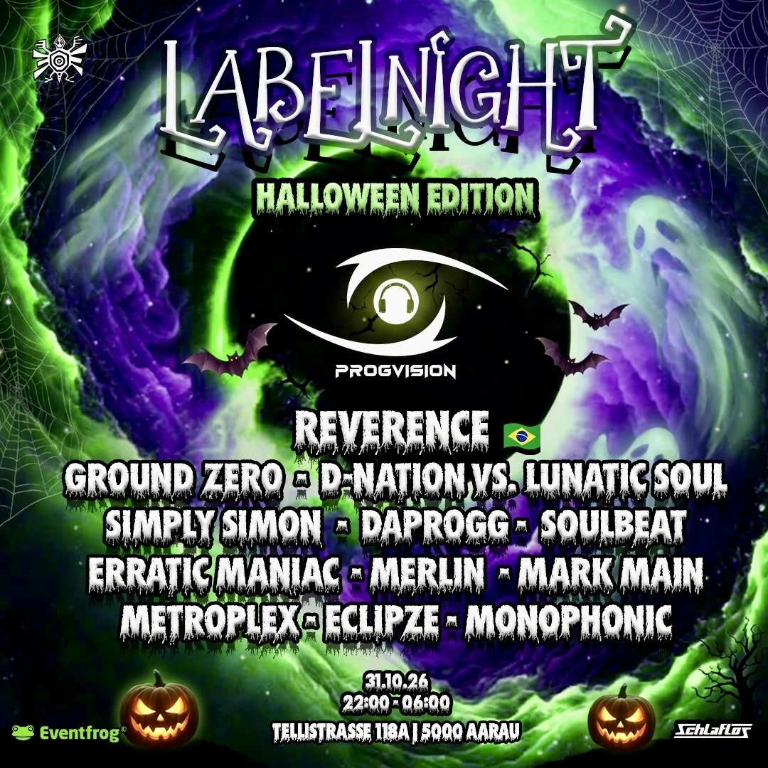 Progvision Label Night event poster