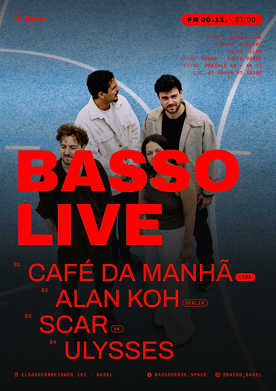 Basso live Veranstaltungsplakat