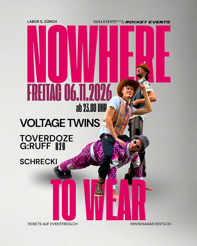 Nowhere to Wear event poster