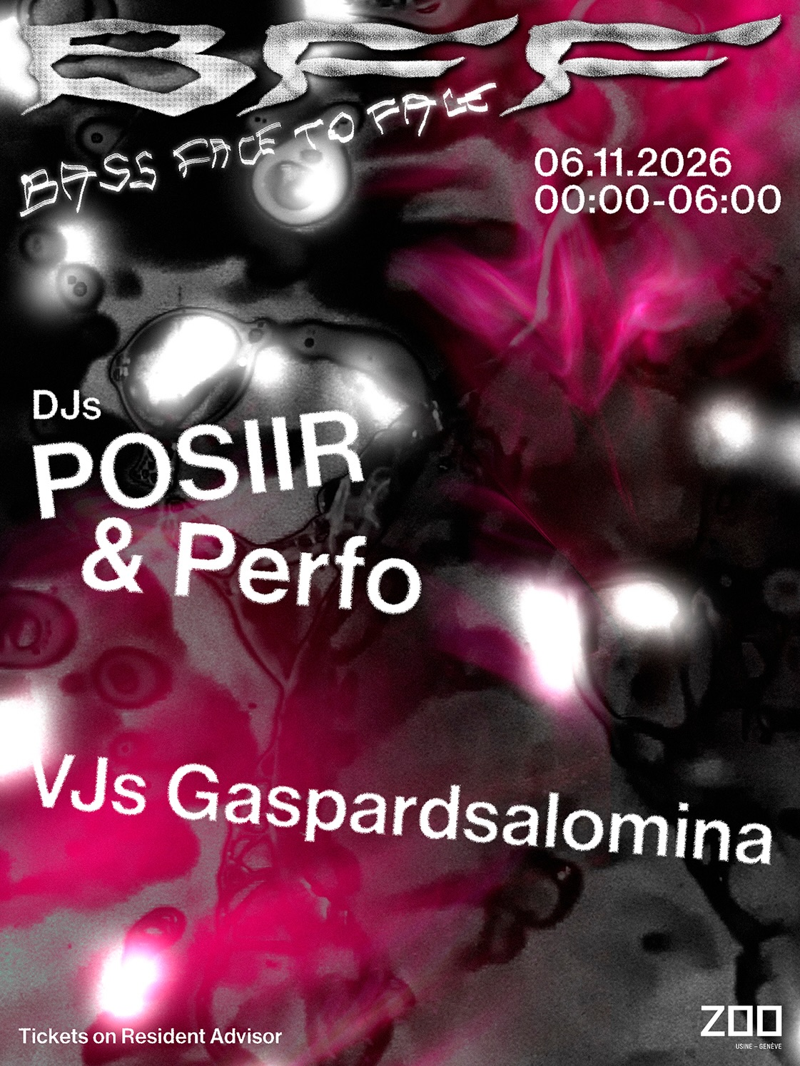 BFF: POSIIR & Perfo event poster