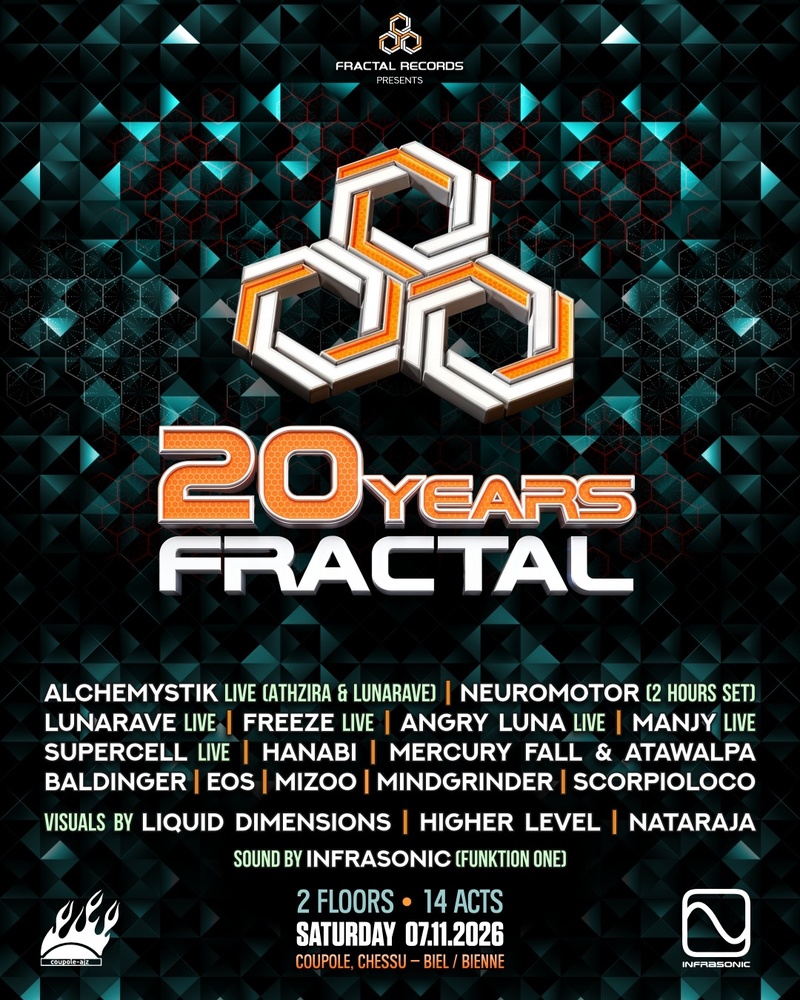 20 Years Fractal event poster