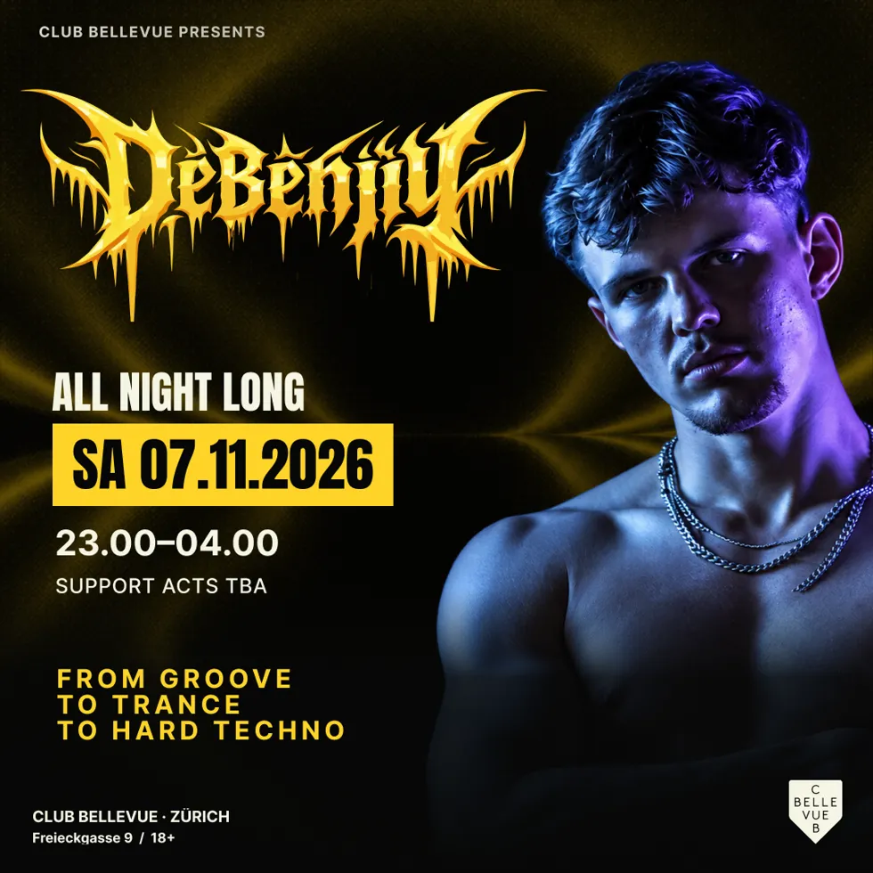 DEBENJIY ALL NIGHT LONG event poster