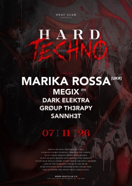 Hard Techno: Marika Rossa event poster