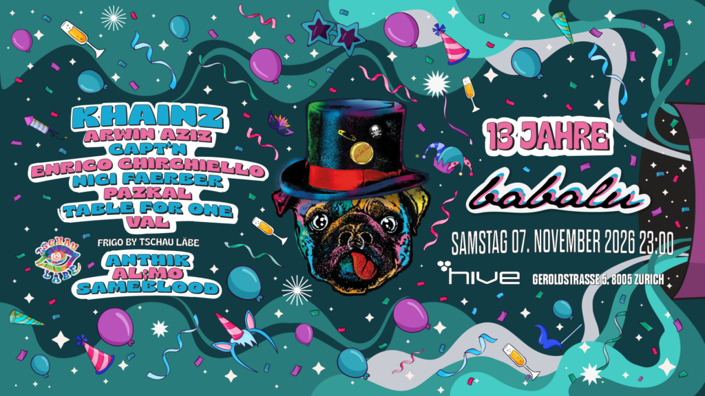 13 Jahre Babalu event poster