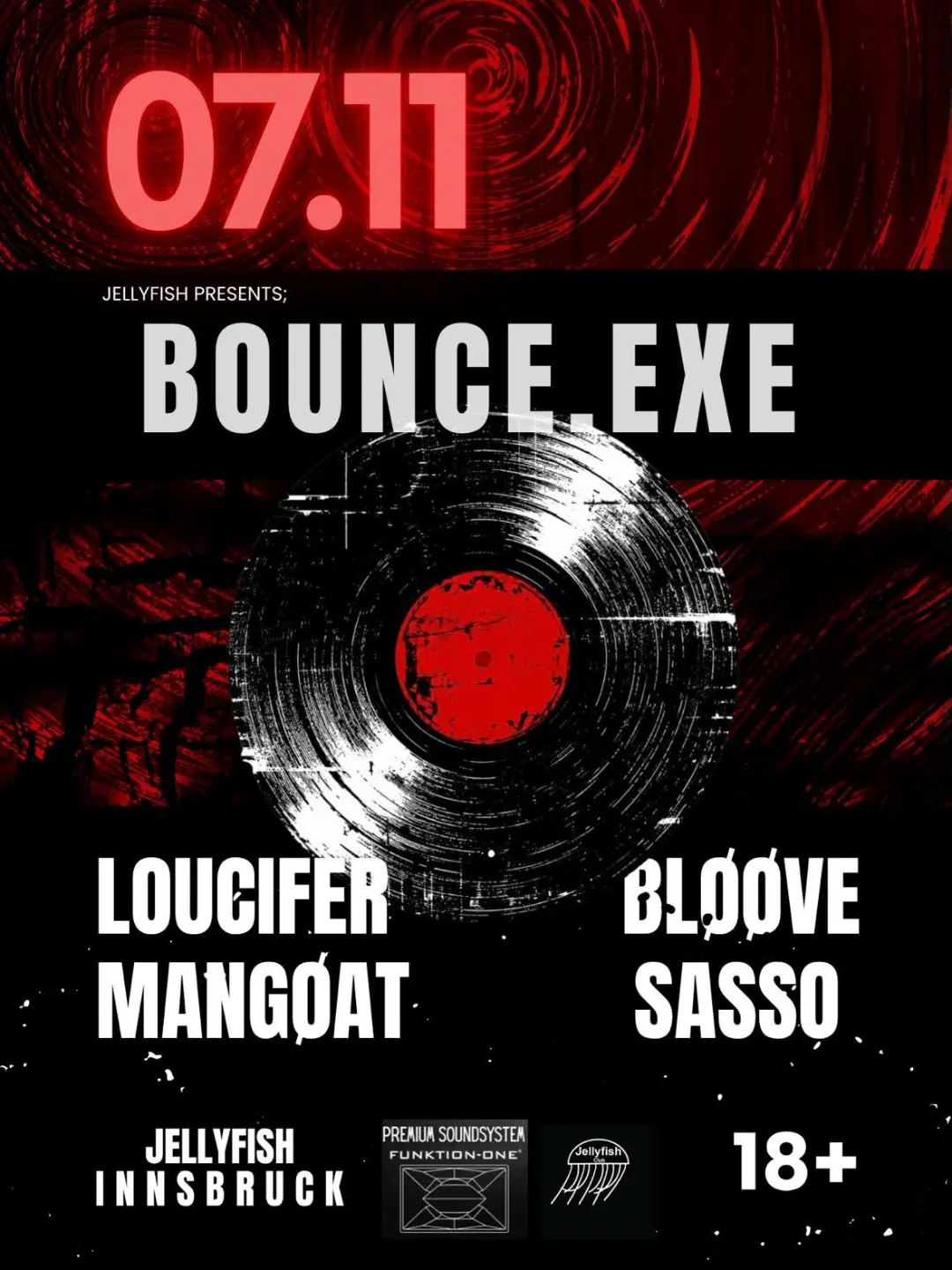 BOUNCE.EXE event poster