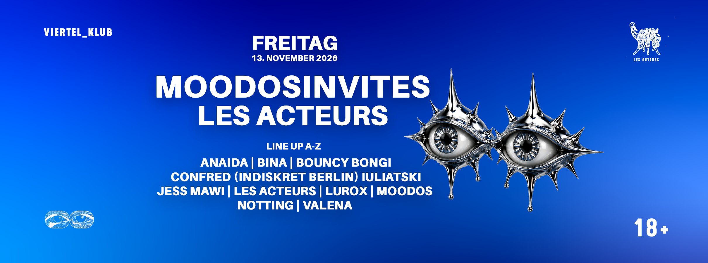 MOODOS invites Les Acteurs event poster