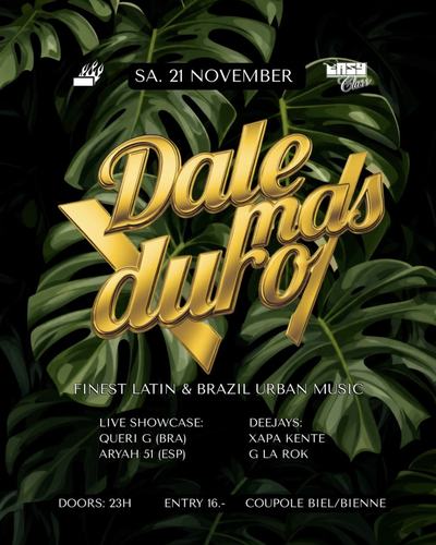 Dale mas Duro — electronic programme event poster