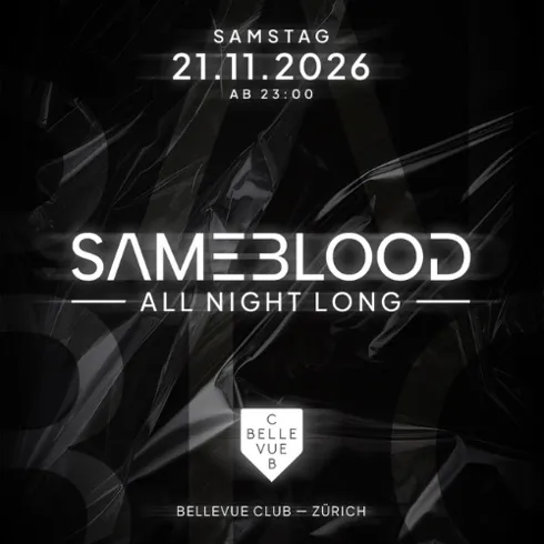 SAMEBLOOD: All Night Long event poster