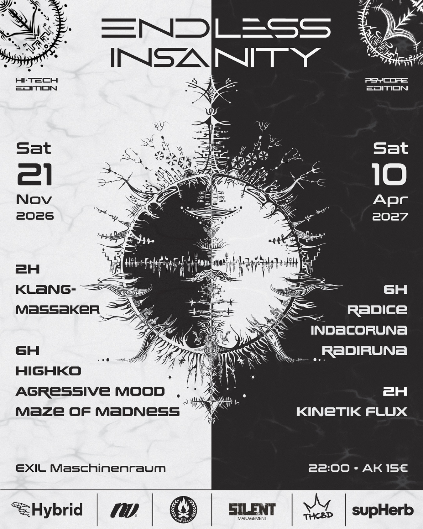 ENDLESS INSANITY – HiTech Edition Veranstaltungsplakat