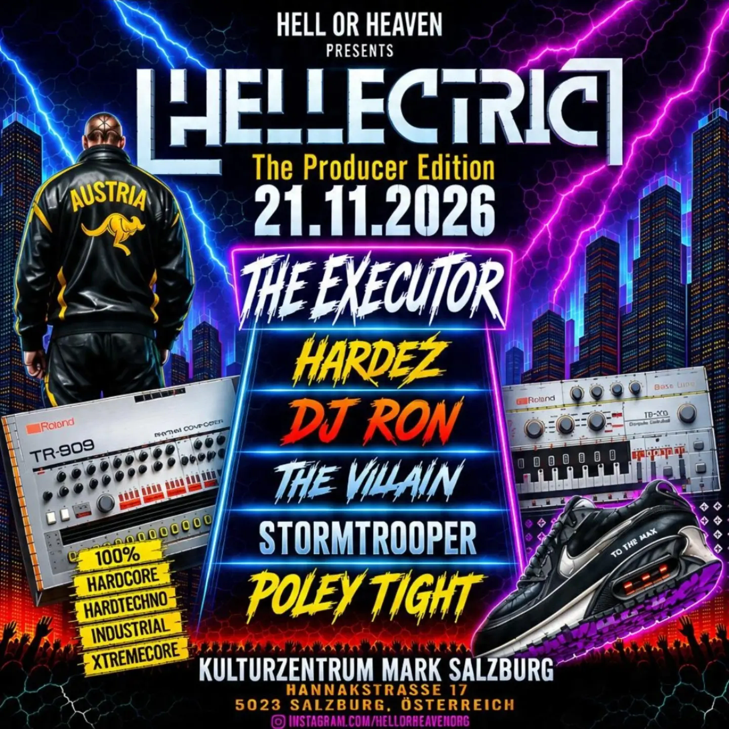 Hellectric – The Producer Edition event poster