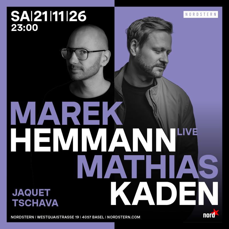 Marek Hemmann & Mathias Kaden event poster