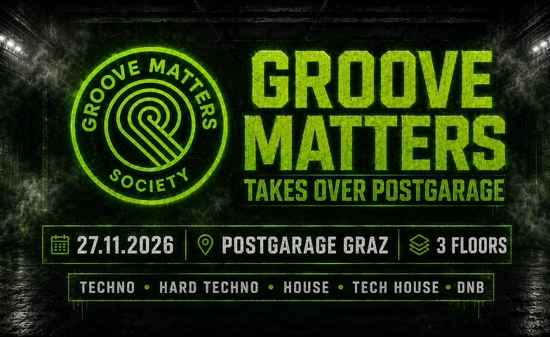 Groove Matters takes over Postgarage event poster