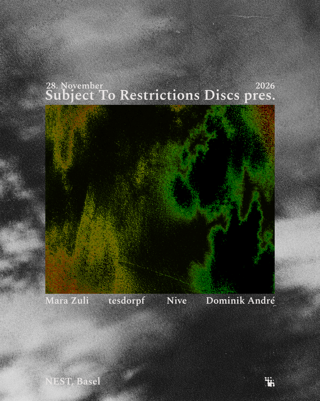 Subject To Restrictions Discs presents event poster