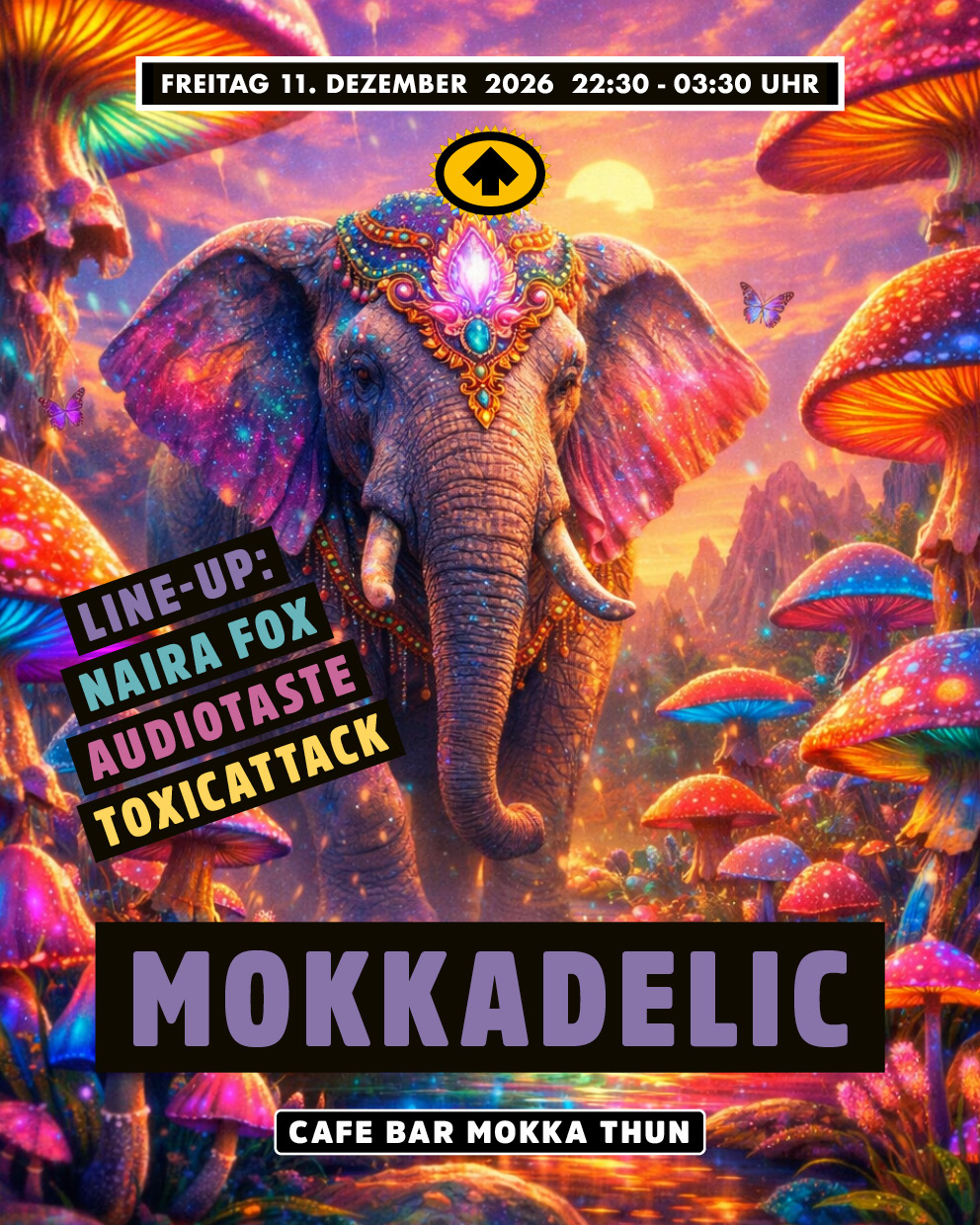 MOKKADELIC event poster